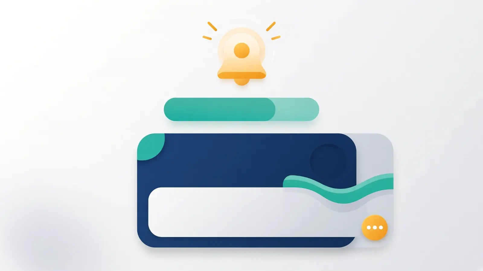 Bank account and alert bell for preventing NSF fees