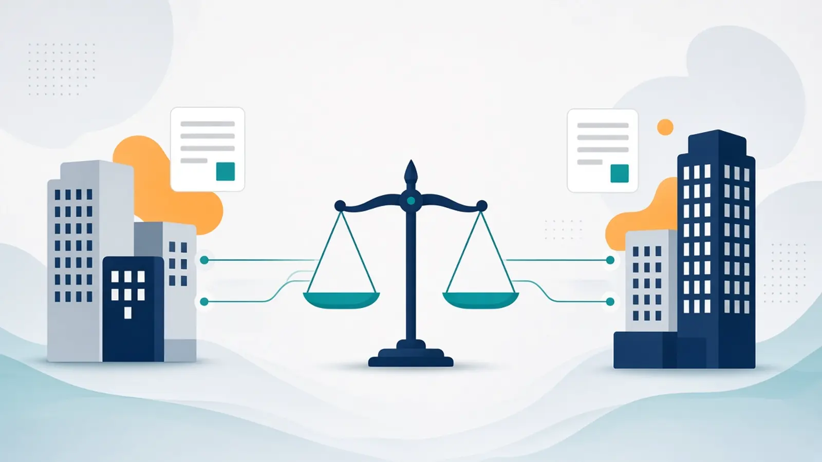 Scales balancing tribal and government symbols for tribal lending education